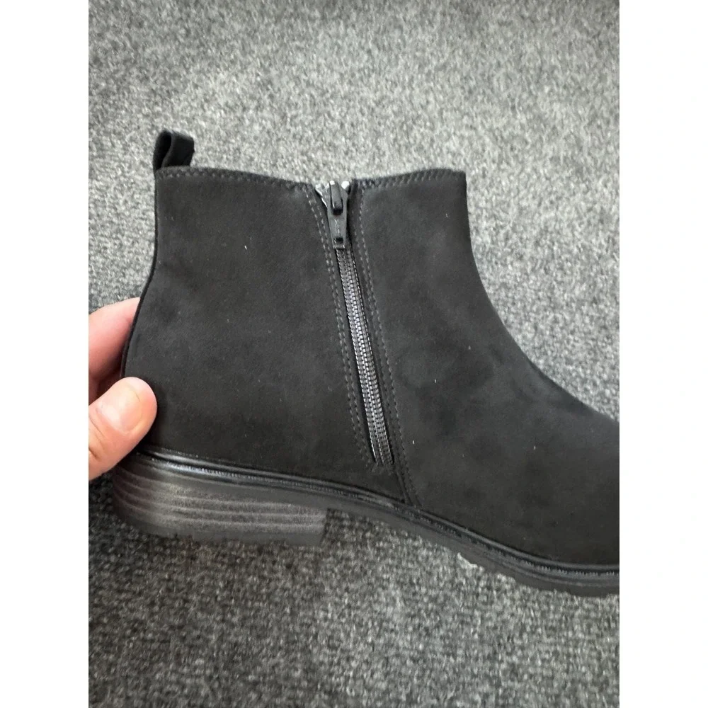 Sonoma Ankle Boots Women's Lottie Black Micro‎ Chelsea 8.5 New